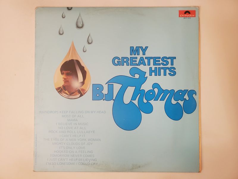B.J. Thomas My Greatest Hits vinyl record
